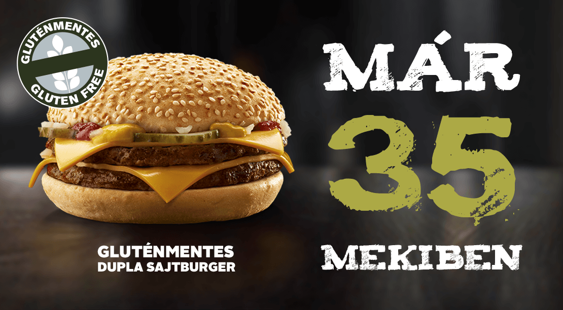 Gluténmentes Dupla Sajtburger