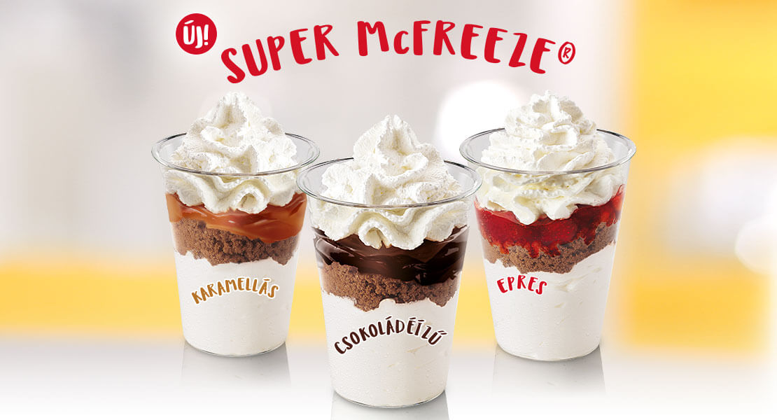 Super McFreeze® új ízekben!