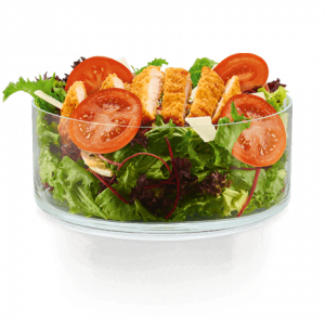 Ropogós, bundázott csirkés saláta