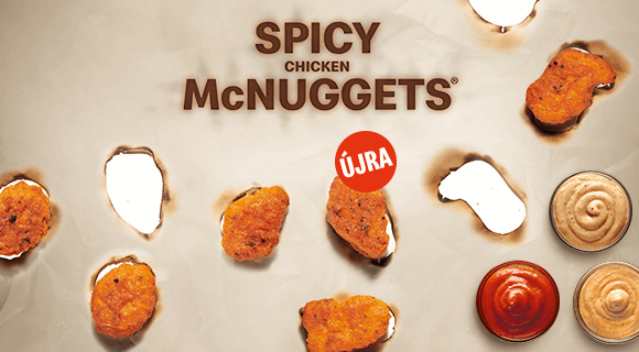 Spicy Chicken McNuggets®! Az ellenállhatatlan, csípős csirkefalatok újra a Mekiben!